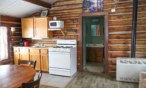 View of a full cabin kitchen