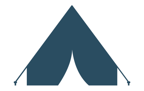 Icon of a triangular tent.